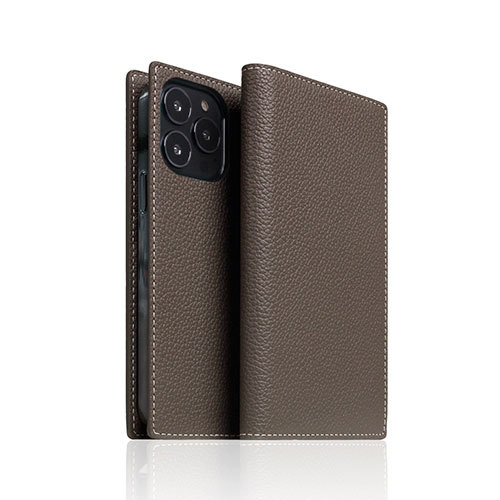 SLG Design Full Grain Leather Case for iPhone 13 Pro 手帳型ケース エトフクリーム SD22125i13PEC /l_画像1