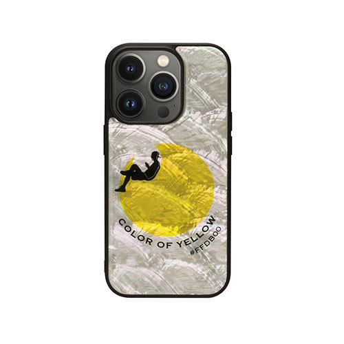 まとめ得 ikins 天然貝ケース for iPhone 14 Pro Sunset Yellow 背面カバー型 I23585i14P x [2個] /l