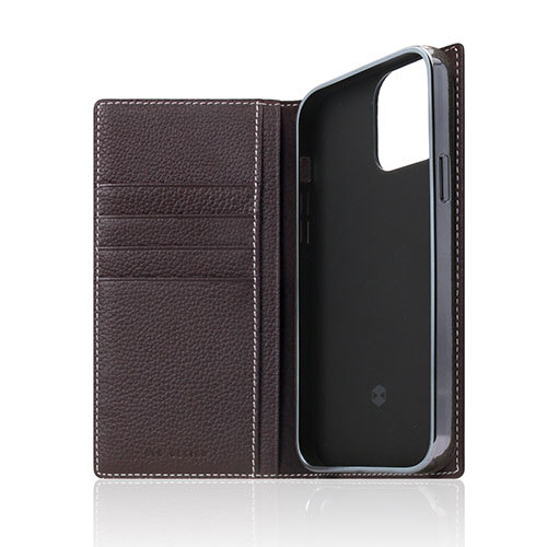 SLG Design Full Grain Leather Case for iPhone 13 Pro 手帳型ケース ブラウンクリーム SD22126i13PBC /l_画像3