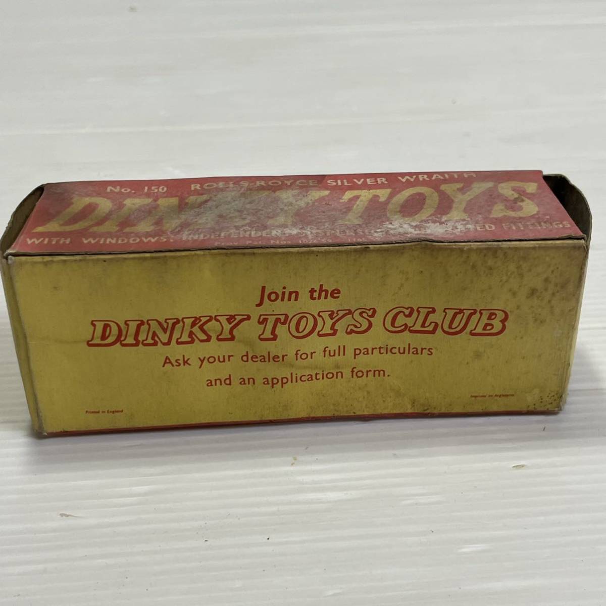 0L87 that time thing DINKY TOYS Dinky Rolls Royce silver minicar box attaching 