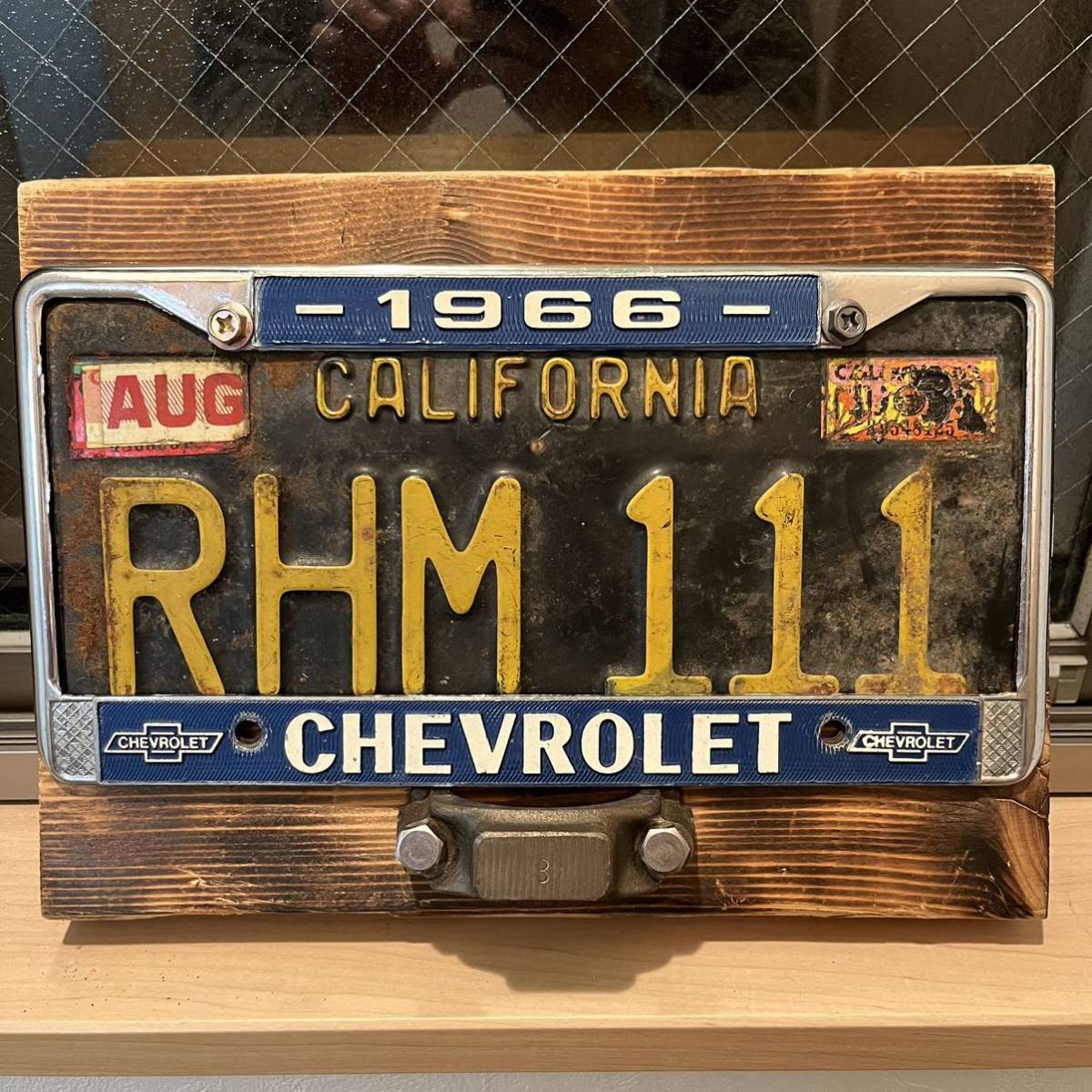  прекрасный товар металлическая рама только America номерная табличка номерной знак 1966 Impala Cadillac bell воздушный Corvette Chevrolet CHEVROLET