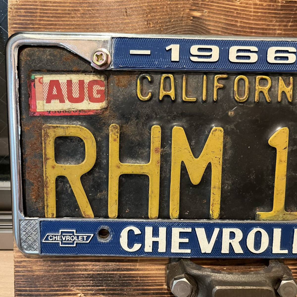  прекрасный товар металлическая рама только America номерная табличка номерной знак 1966 Impala Cadillac bell воздушный Corvette Chevrolet CHEVROLET