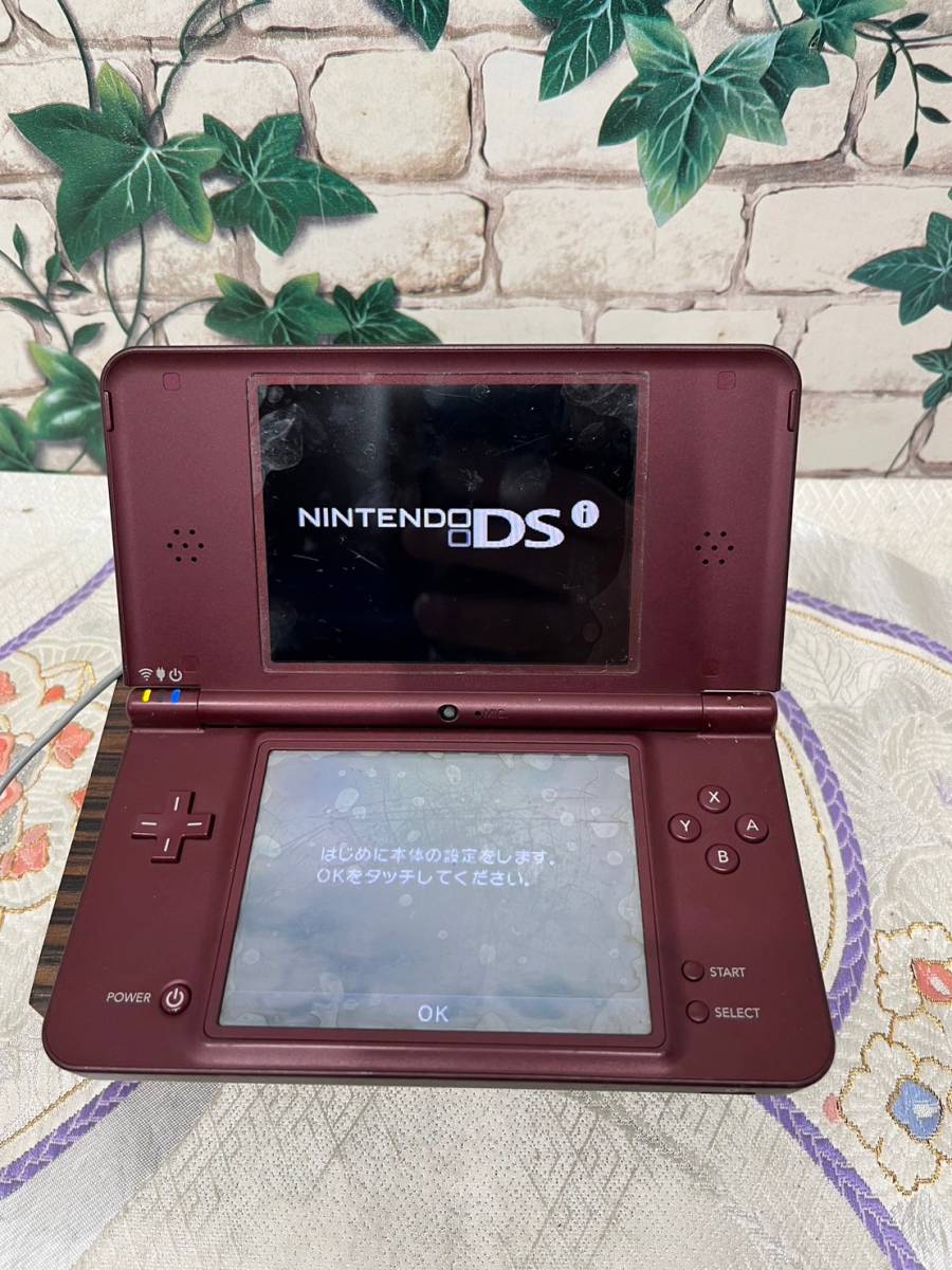  Nintendo 3DS LL operation verification ending cassette 3 point attaching wine red with charger . game machine body game nintendo family game machine 