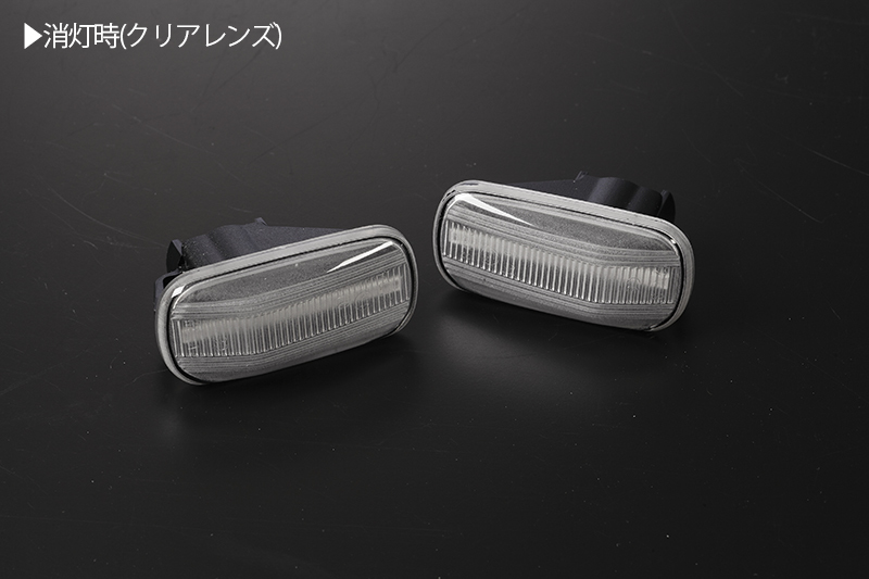 高輝度18LED インテグラ iS/TYPE R/TYPE S LED サイドマーカー クリアレンズ 純正交換 点滅タイプ ウインカー DC5の画像2