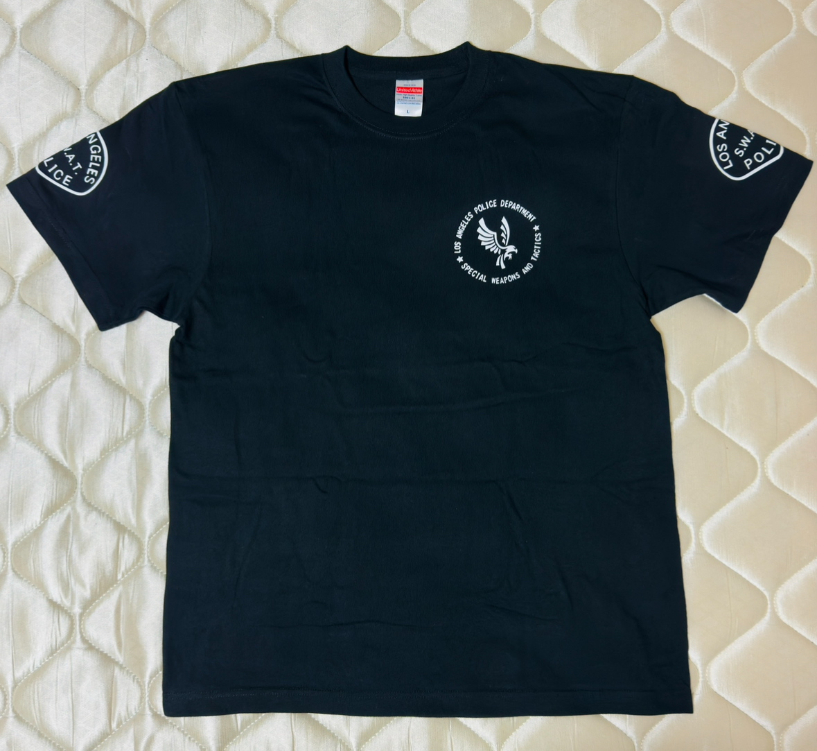 送料無料　スワット　LAPD SWAT Tシャツ ブラック M サバゲー_画像1
