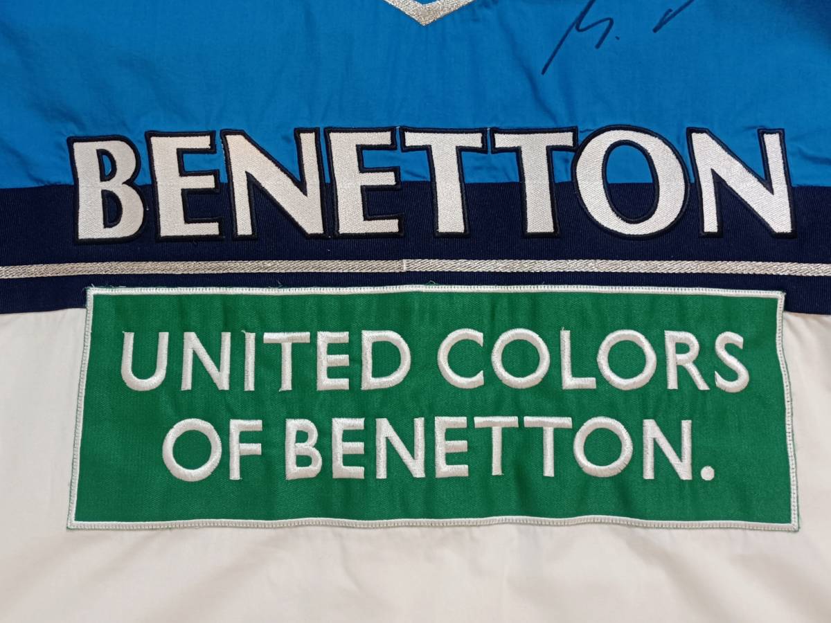 １９９５年　ベネトン F１ チーム支給シャツ ミハエル シューマッハ 直筆サイン入り_黄ばみは御座いません。