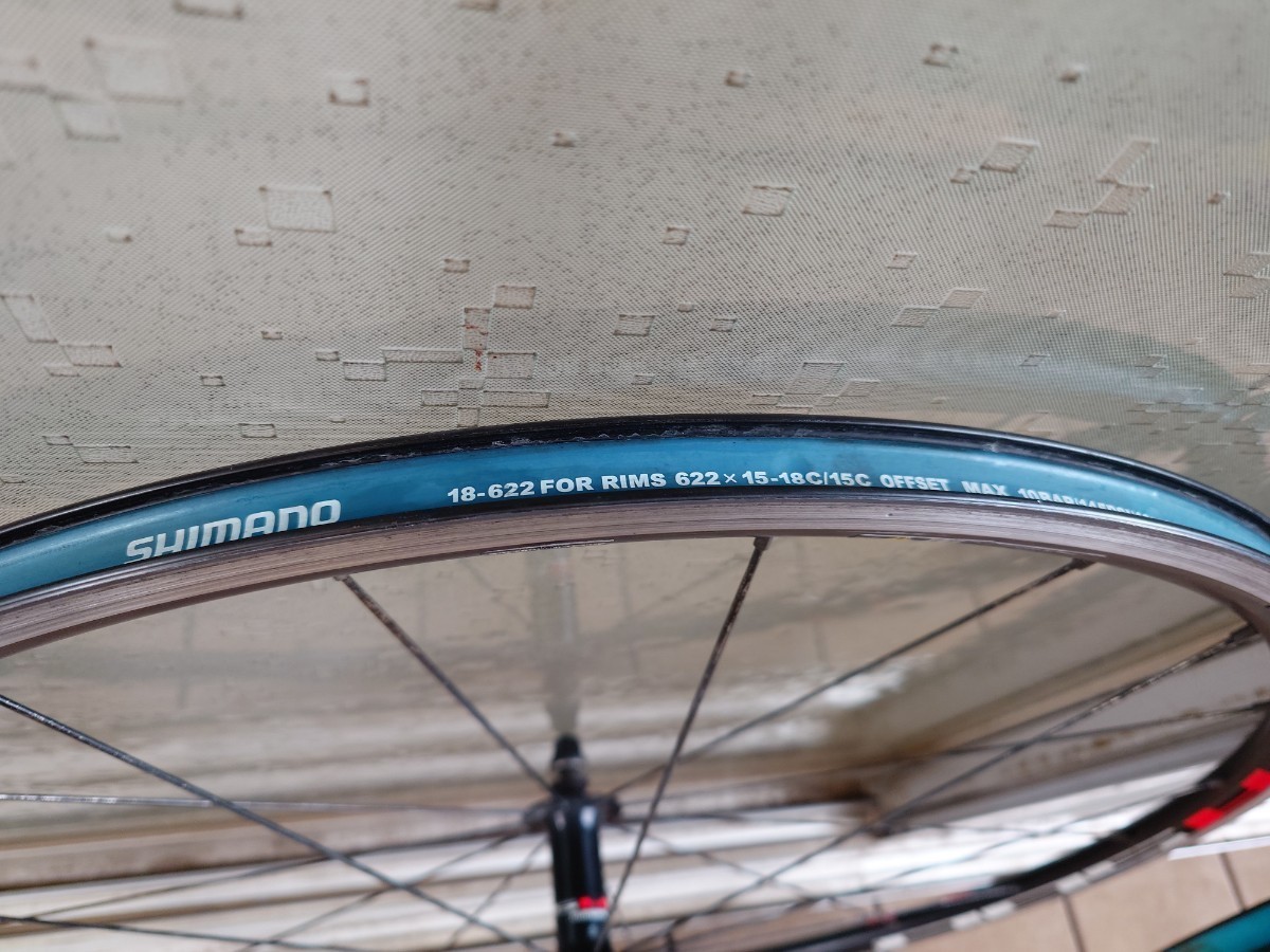 【手渡し限定】shimano WH-R501 ロードバイク クロスバイク 前後ホイール 700c 8、9、10速対応の画像8