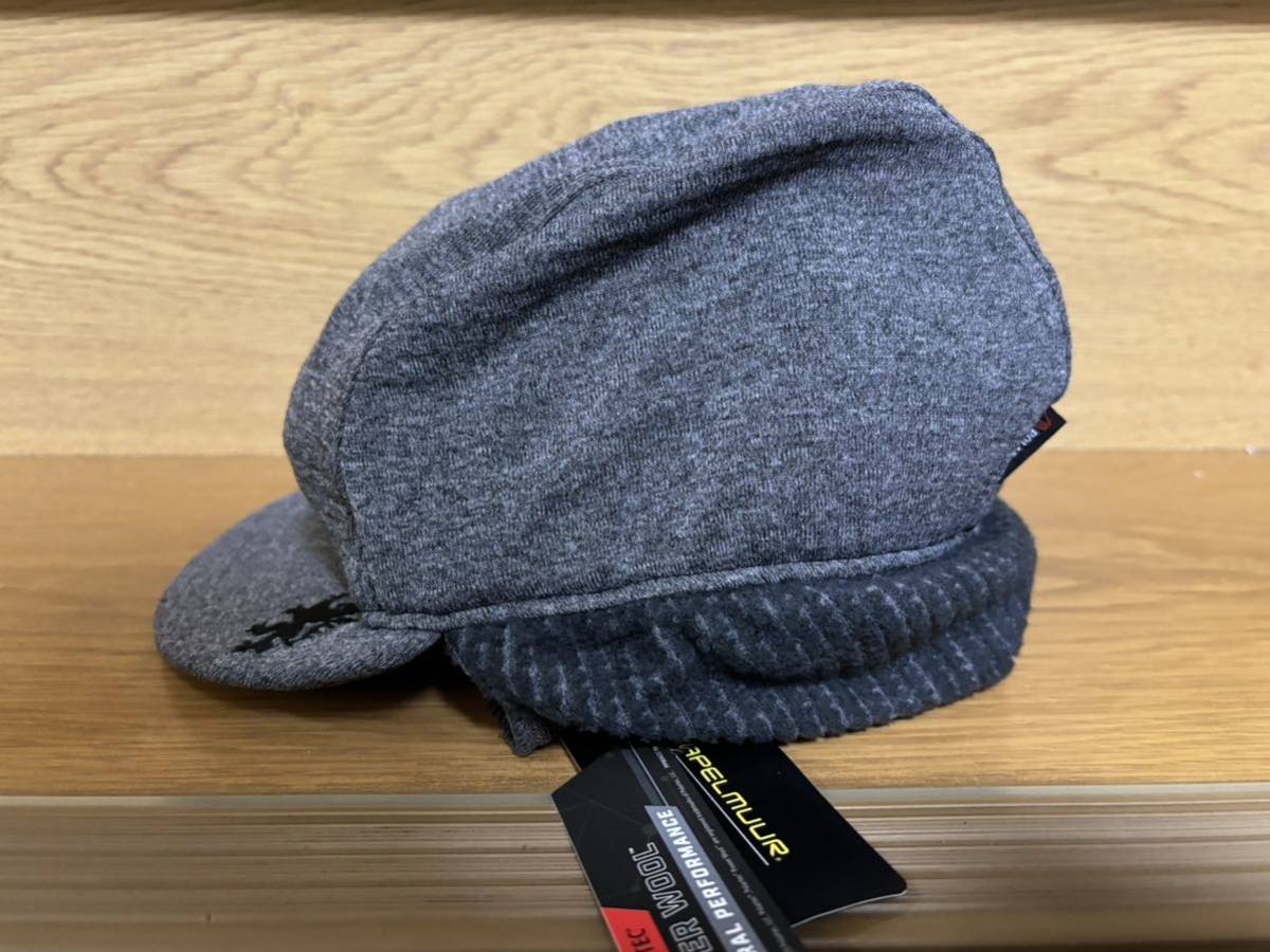 KAPELMUUR Polartec ウインターキャップ Power Wool メランジグレー kpcap1002 新品 ONE SIZE 定価5280円 カペルミュール スリランカ製_画像2