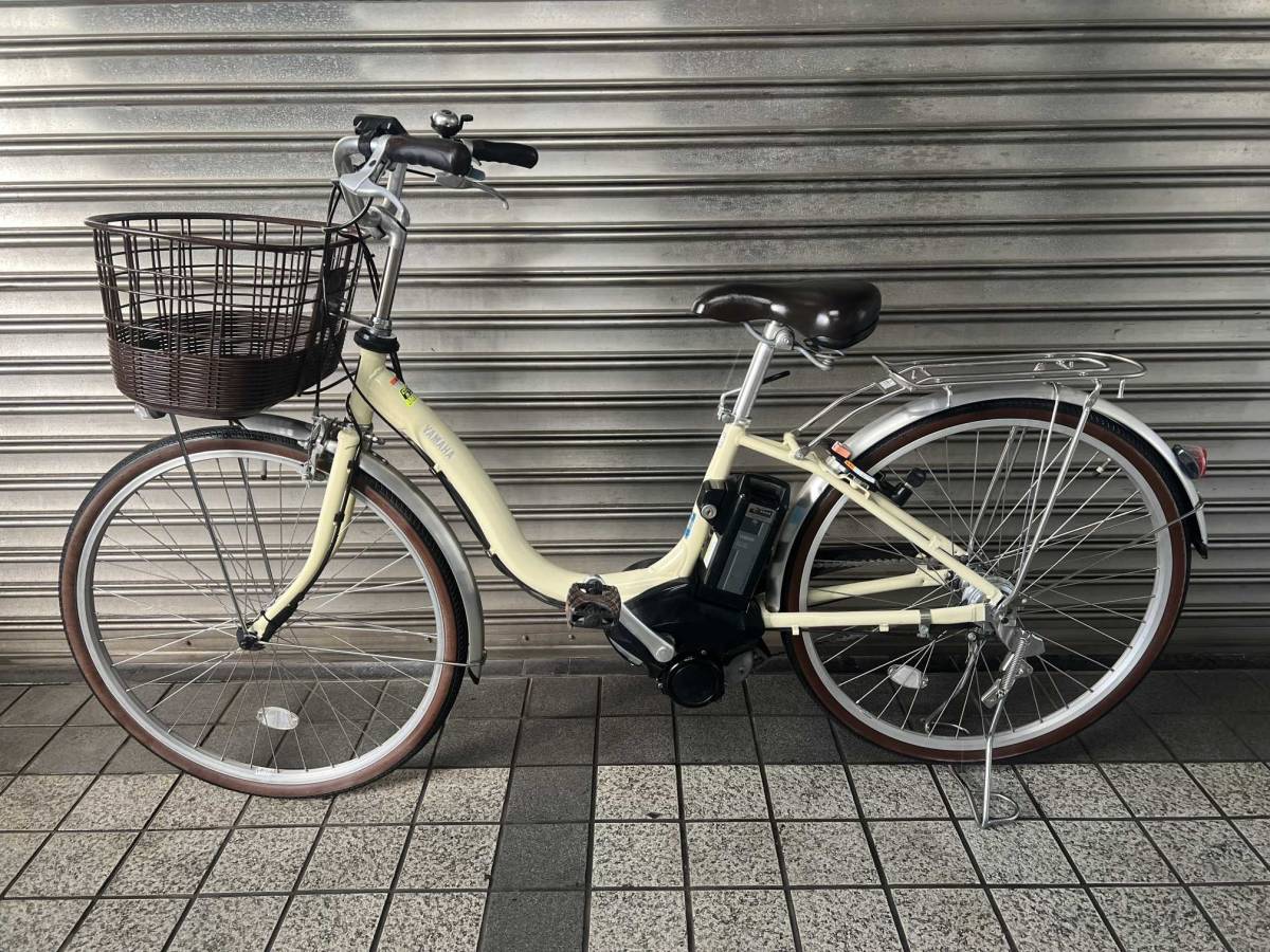 【YAMAHA】電動アシスト自転車 PAS SION-U 26インチ 12.3Ah 内装3段変速 アイボリー
