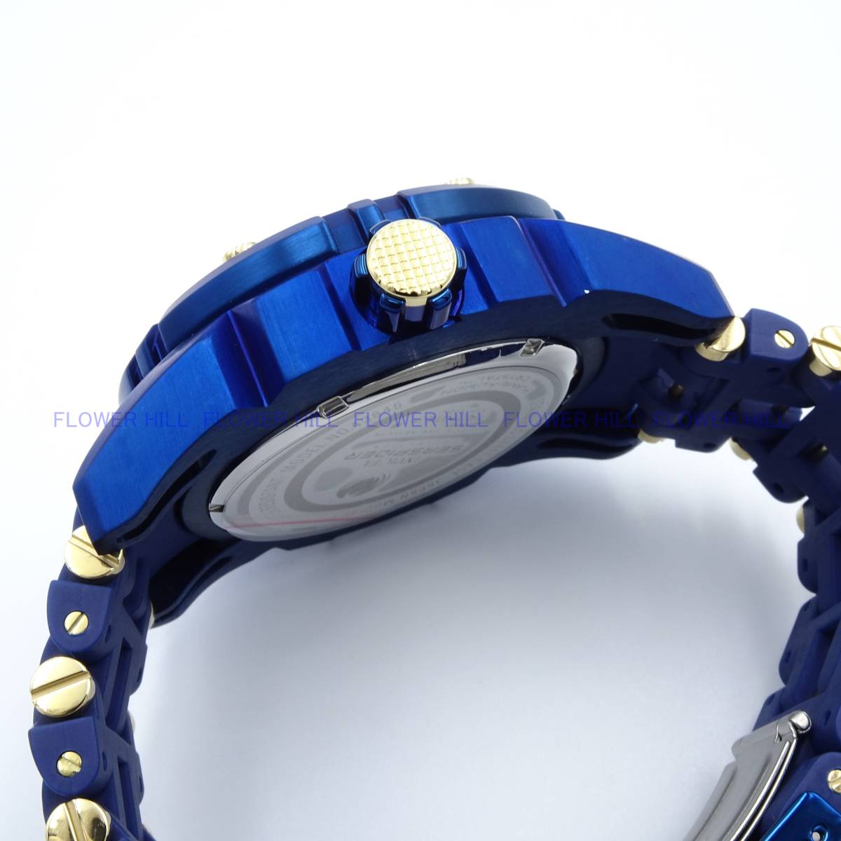 【新品・送料無料】インビクタ INVICTA 腕時計 メンズ クォーツ ブルー カレンダー SEA SPIDER 43845 ポリウレタンバンド_画像5