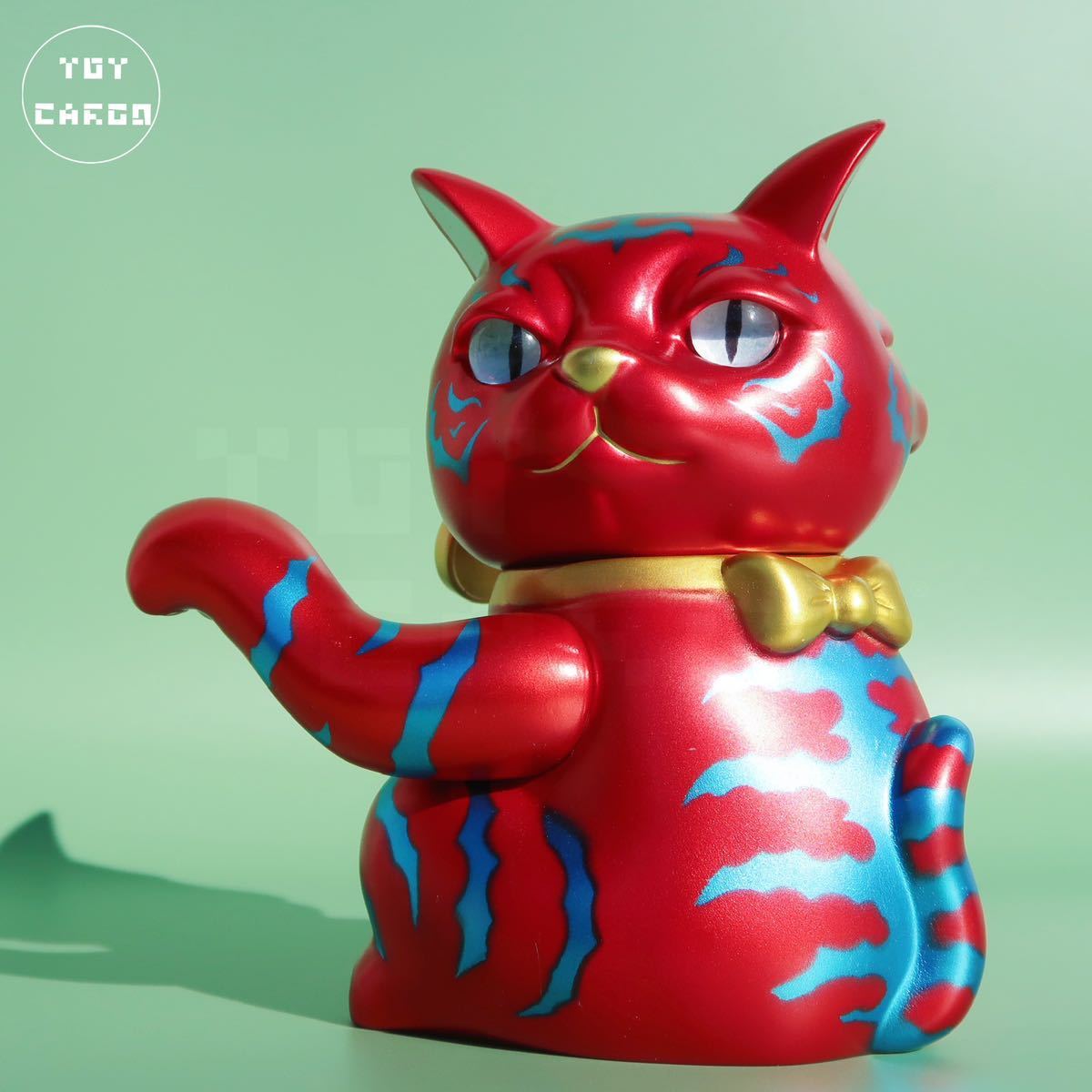 三面・招き猫シワ IN TOY 虎の暴君 ねこ 商売繁盛 可動 ソフビ 三面・招き猫シワ IN TOY 虎の暴君 ねこ 商売繁盛 可動 ソフビ