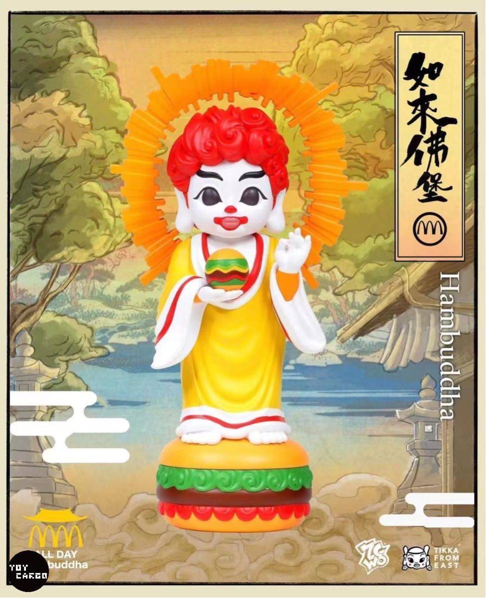 『好きなハンバーガー仏陀』　ミドルスケール　デザイン　おもちゃ　フィギュア　コレクション　アートトイ　ZCWO 　正規品_画像1