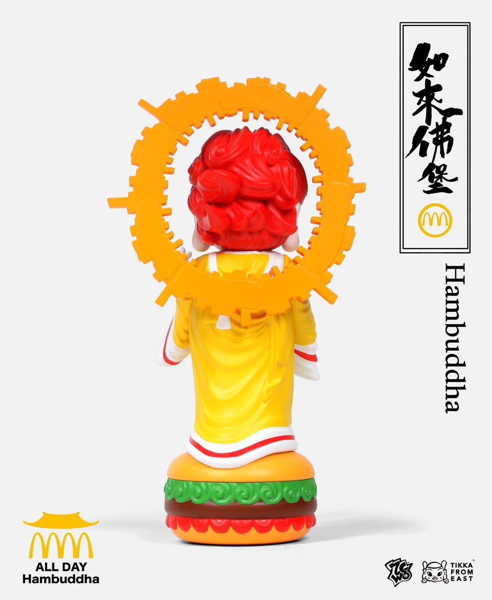 『好きなハンバーガー仏陀』　ミドルスケール　デザイン　おもちゃ　フィギュア　コレクション　アートトイ　ZCWO 　正規品_画像4