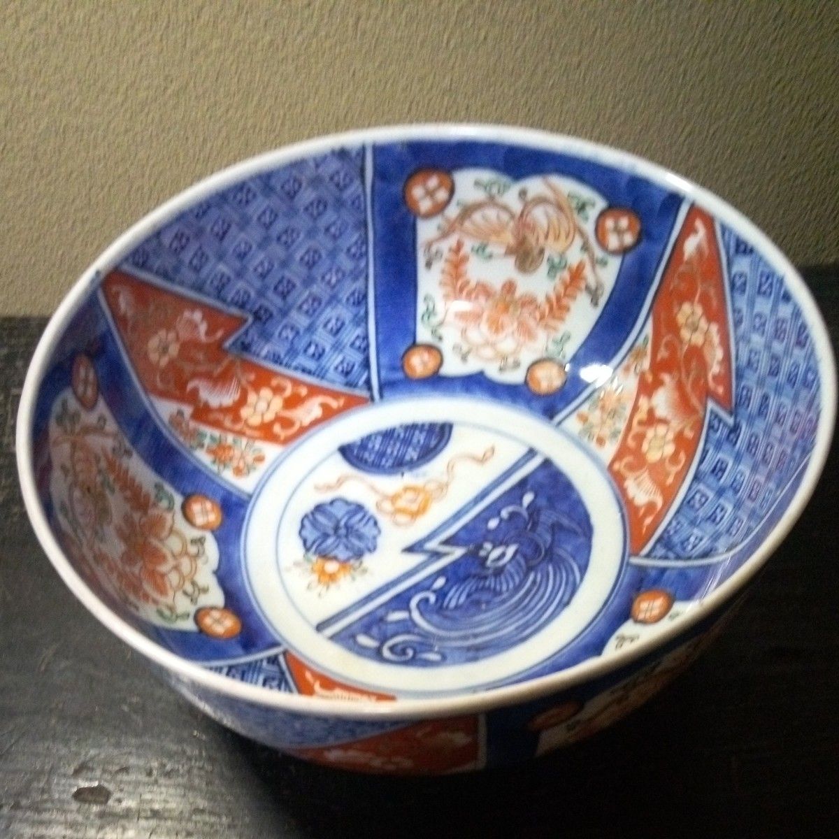古伊万里 染付 色絵鉢 古伊万里 色絵 染付 鉢 骨董 伊万里 アンティーク 器 陶器