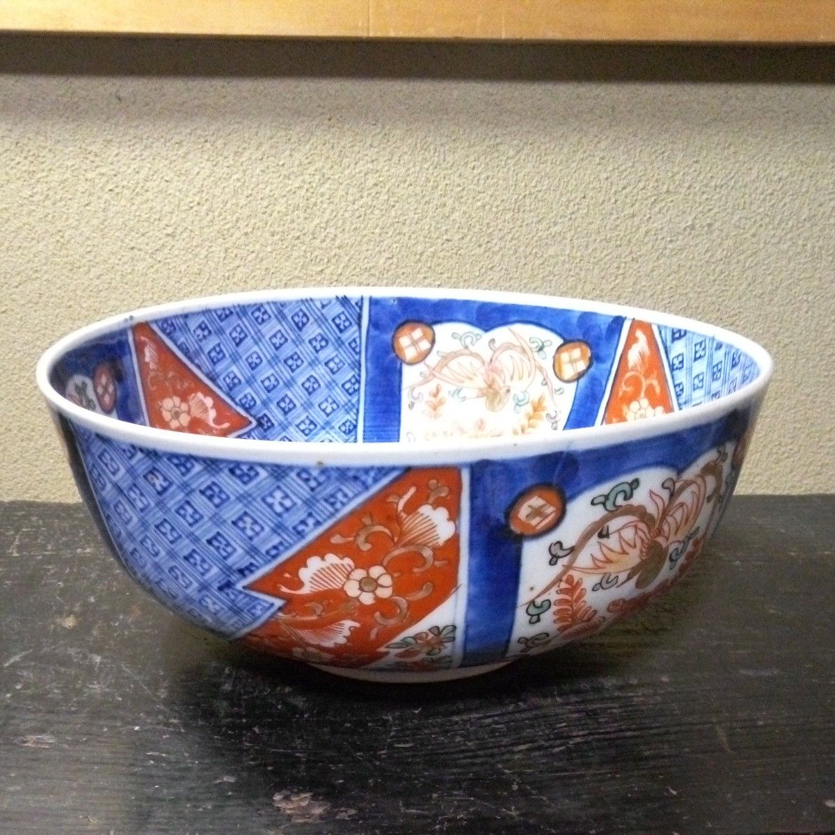 骨董 古伊万里 鉢 色絵 陶器 器 盛鉢 アンティーク 伊万里 古伊万里 色絵 染付 鉢 骨董 伊万里 アンティーク 器 陶器