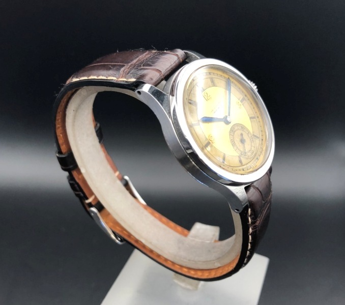 ◆時計◆『WH-4480』★MOVADO(モバード)★ラウンド・クロノメーター スモセコ付 ウォッチ★稼働品★_画像3