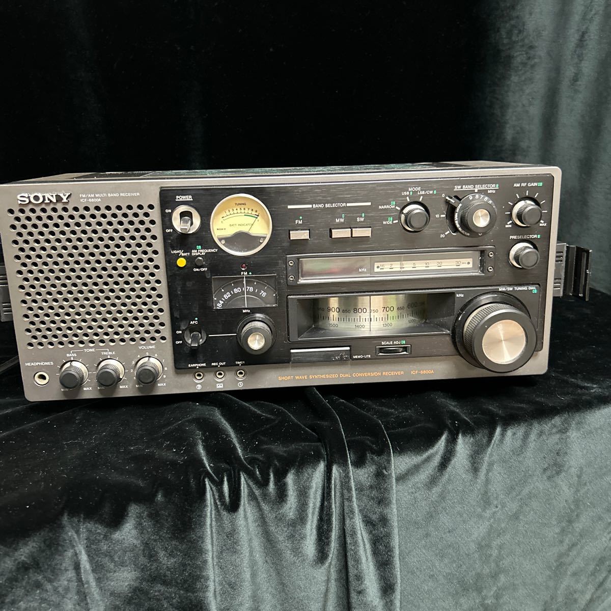 SONY ソニー FM マルチバンドレシーバー ICF-6800A ラジオ BCLラジオ 中波 短波 ジャンク品_画像1