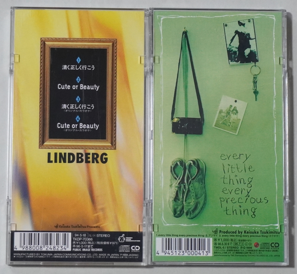 【LINDBERG(リンドバーグ)/シングル×2枚】清く正しく行こう / every little thing every precious thing、プラケース(タイトル拡大レンズ)_画像4