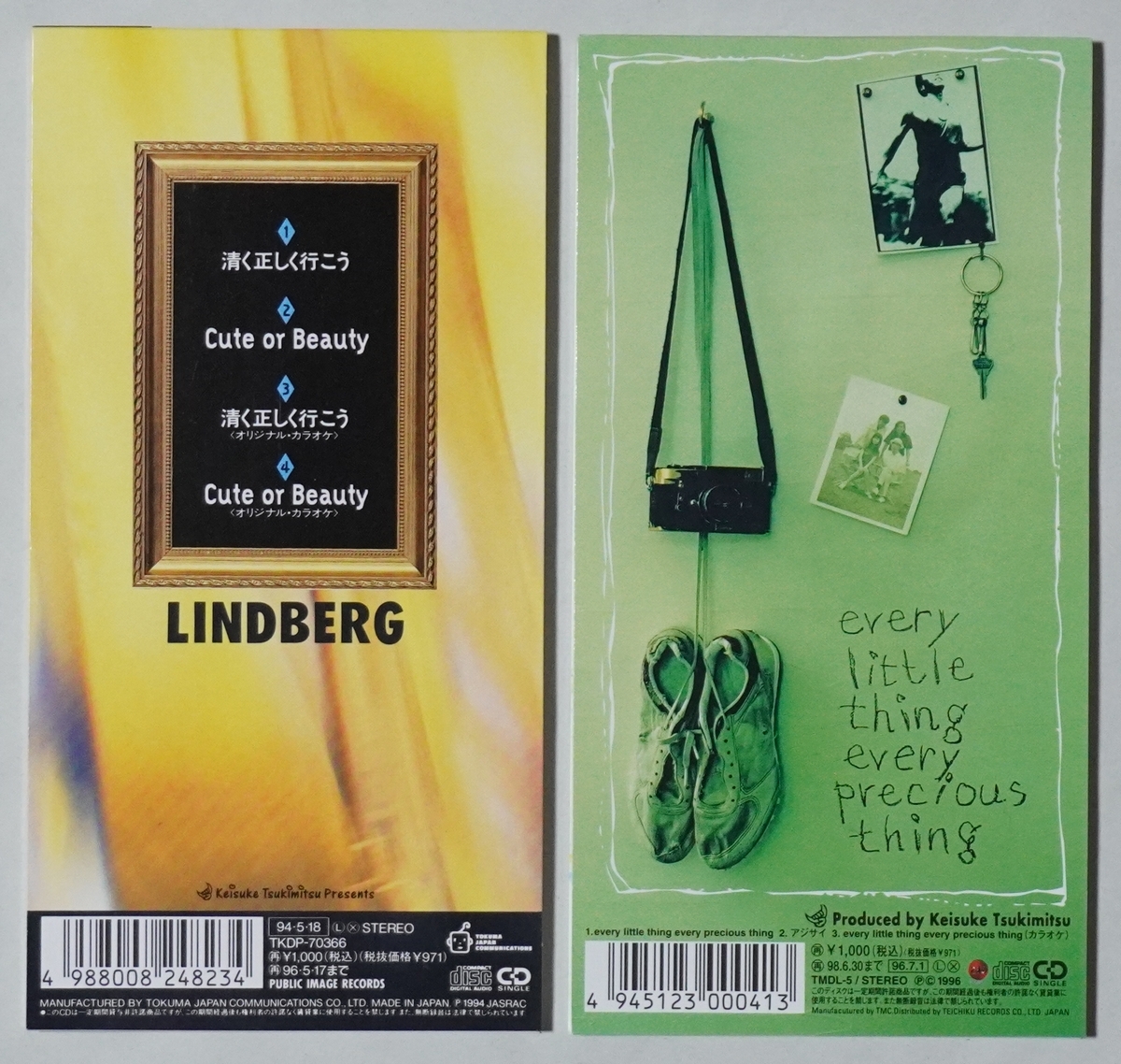 【LINDBERG(リンドバーグ)/シングル×2枚】清く正しく行こう / every little thing every precious thing、プラケース(タイトル拡大レンズ)_画像2