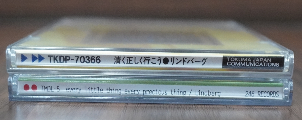 【LINDBERG(リンドバーグ)/シングル×2枚】清く正しく行こう / every little thing every precious thing、プラケース(タイトル拡大レンズ)_画像10