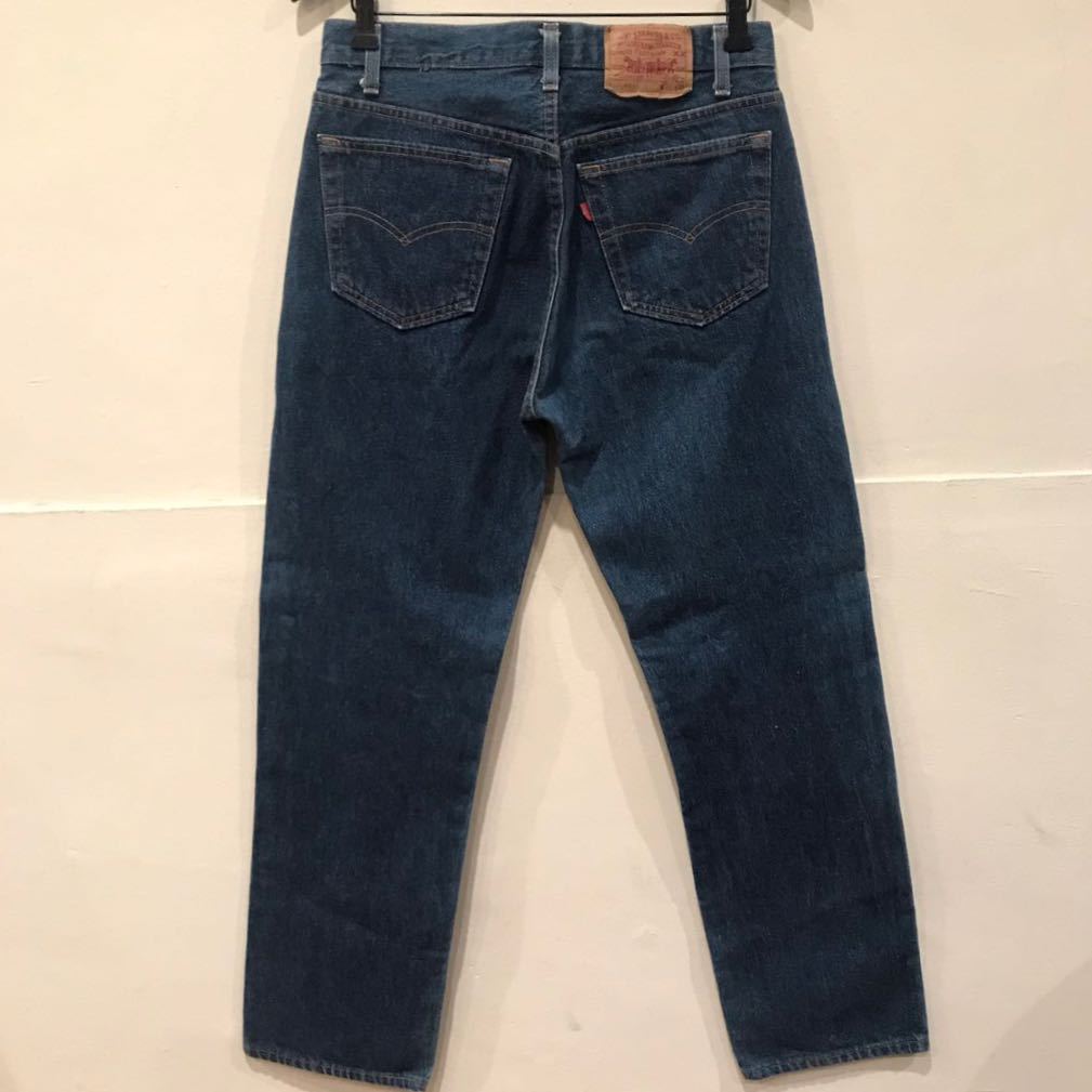 W32 Levi's501 90s vintage リーバイス501 levi's 濃紺 reverse weave リバースウィーブ carhartt リーバイス 赤耳 505 517 USA製 古着屋_画像3