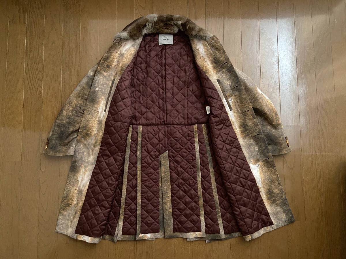 undercover undercover psycho color period fur pattern transcription coat size 1 / joniojonio fur leather lady's archive archive 