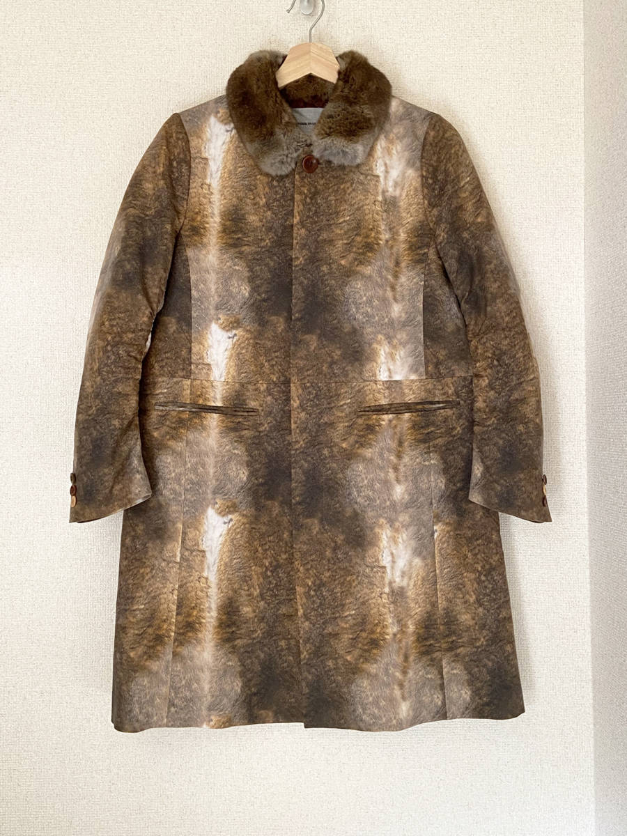 undercover undercover psycho color period fur pattern transcription coat size 1 / joniojonio fur leather lady's archive archive 