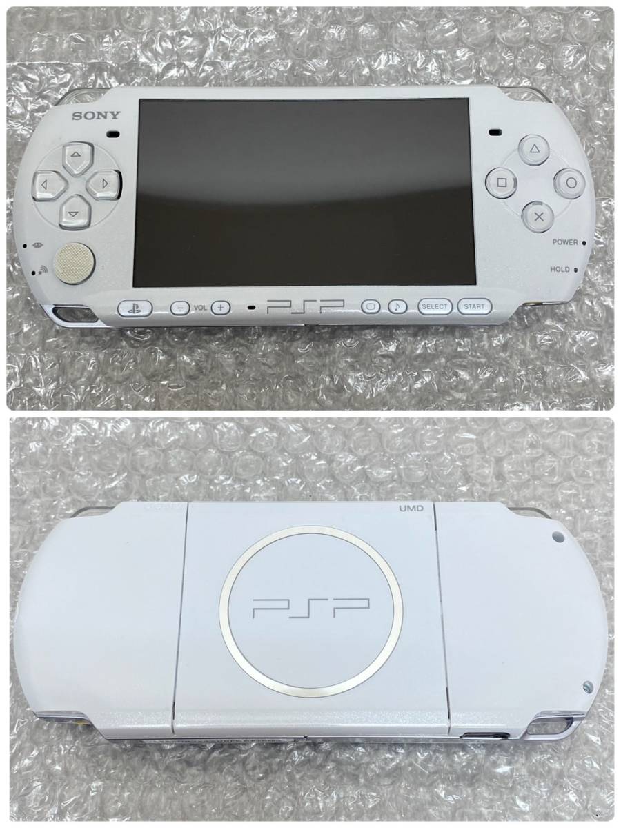 SONY/ソニー/PSP/プレイステーションポータブル/携帯ゲーム機/本体/モンハン/薄型/パールホワイト/PSP3000/0122a_画像2