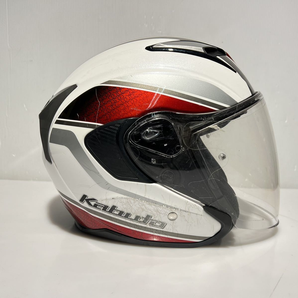 OGK KABUTO オージーケーカブト EXCEEDジェットヘルメット Sサイズ 55-56cm_画像5