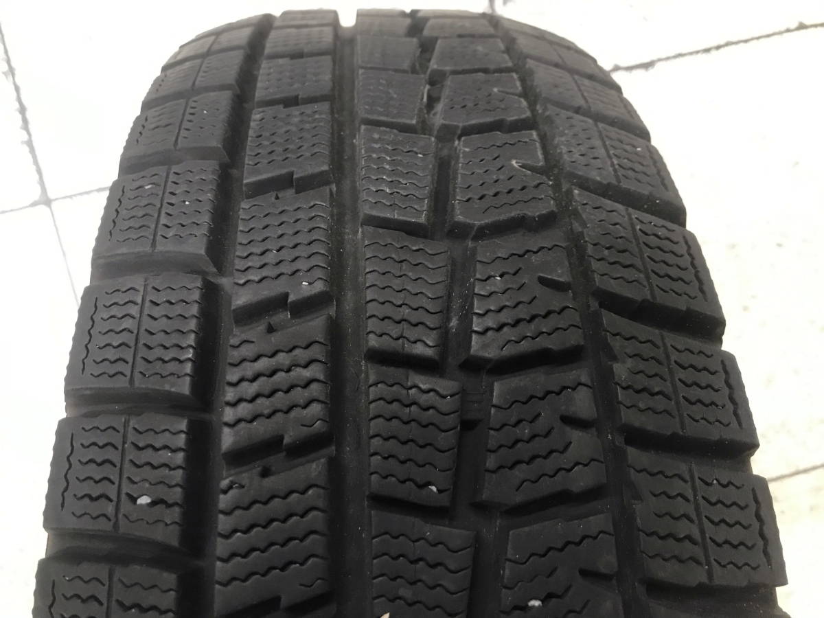 □□2312-NK24 ダンロップ WINTER MAXX WM01 185/60R15 4本／2019年製 7～8分山 スタッドレスタイヤ　アクア フィット ヴィッツ スイフト_画像4