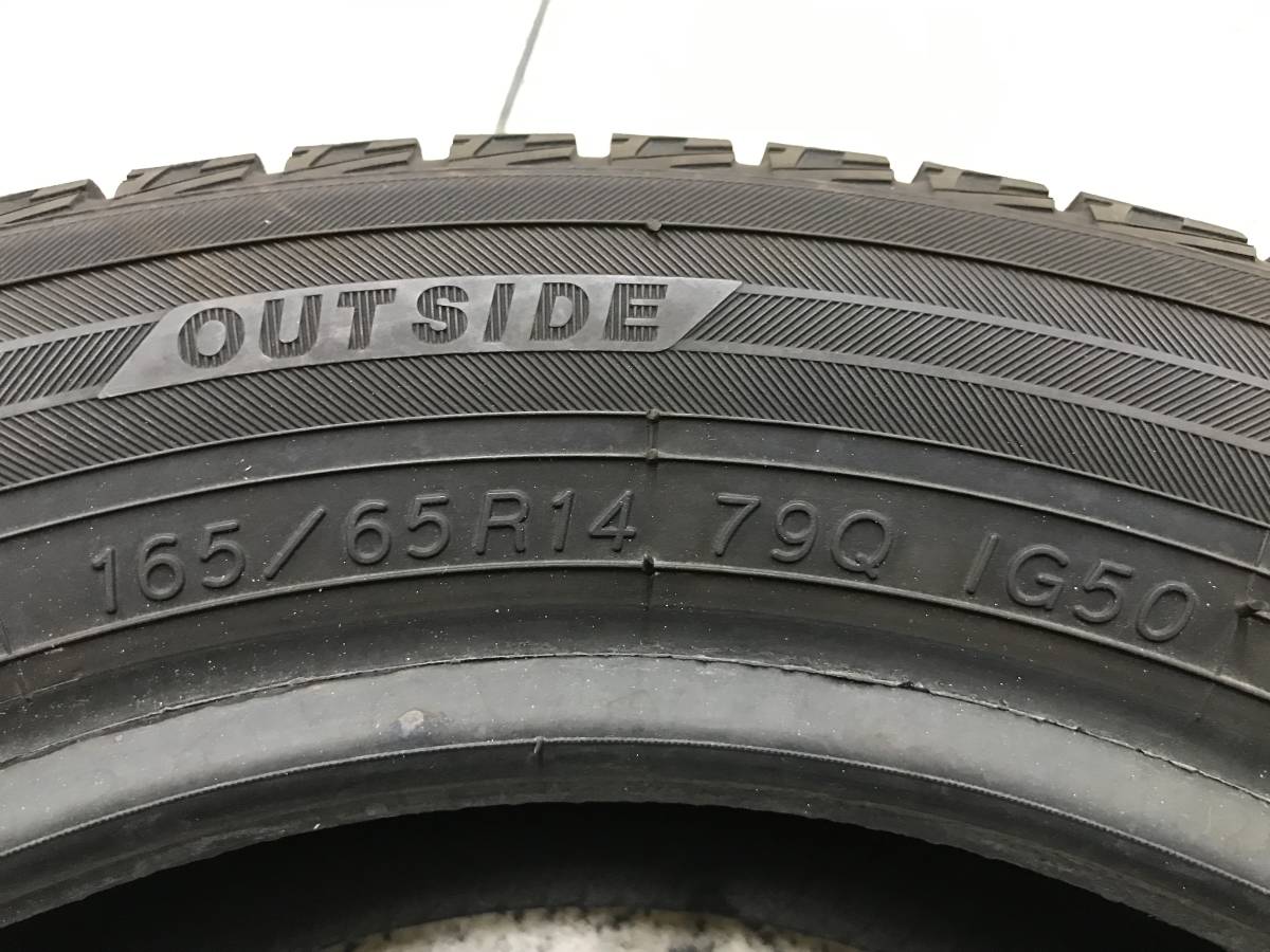 □□2312-NK38 バリ溝！ヨコハマ アイスガード iceGUARD iG50PLUS 165/65R14 2本 バリ山！タンク ルーミー トール パッソ等_画像6