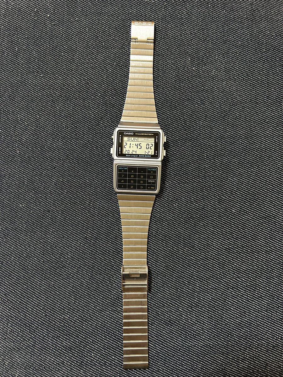CASIO データバンク シルバー DBC-611-1 腕時計 デジタル腕時計 カシオ DATABANK 本体のみ 現状お渡し レトロ チープカシオ