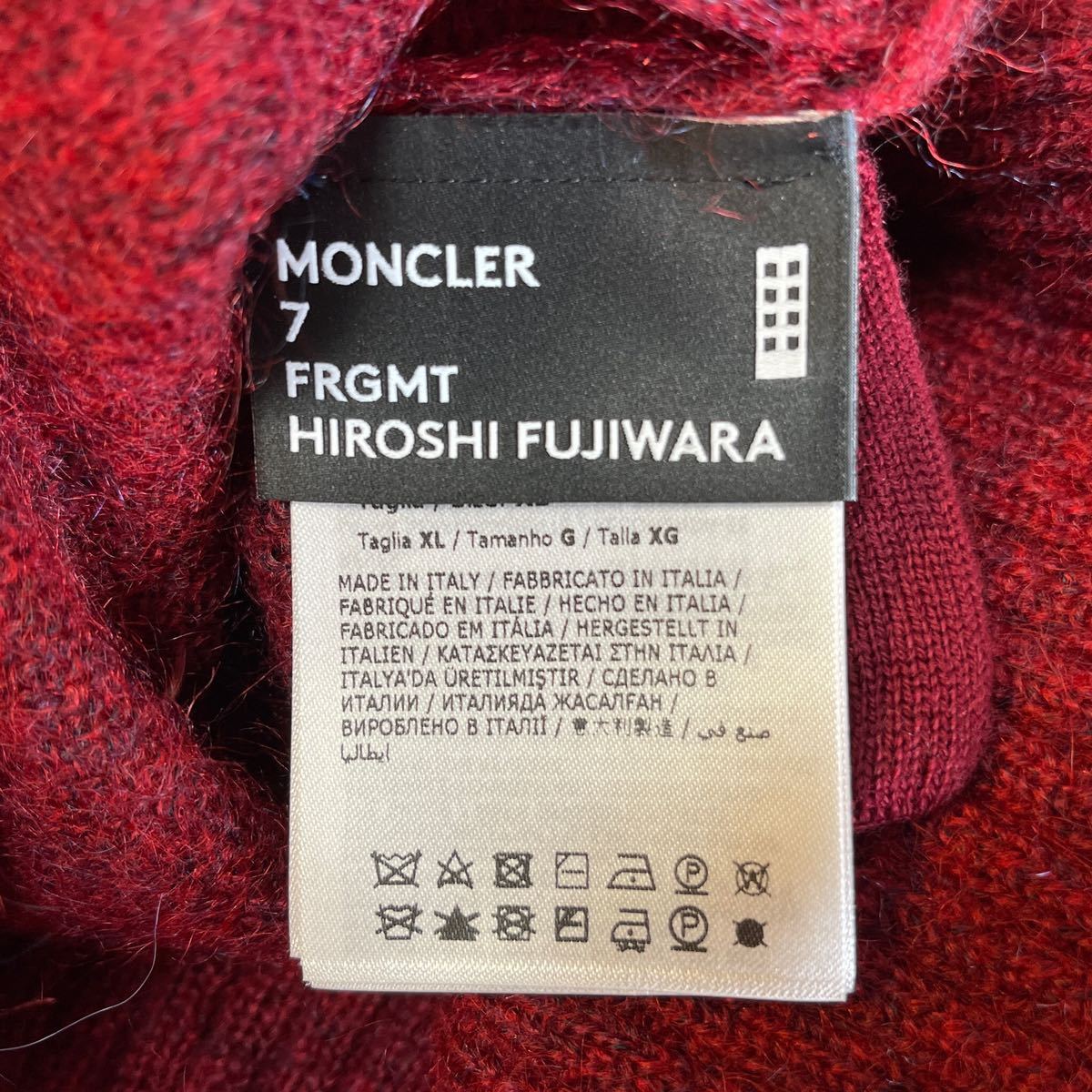 本物 新品 39909106 MONCLER モンクレール/FRGMTコラボ サイズXL相当 大人気 限定高級ニット セーター モンクレールジャパン イタリア製_画像6