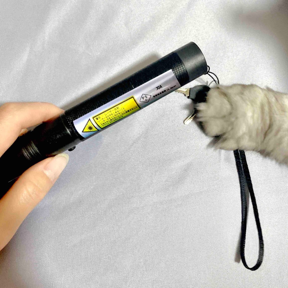 超強力レーザー　ポインター5000m照射可能　カラス対策　猫おもちゃ　工事会議郊外　満天星機能付き　懐中電灯LEDライト ペン型高輝度　黒_画像6
