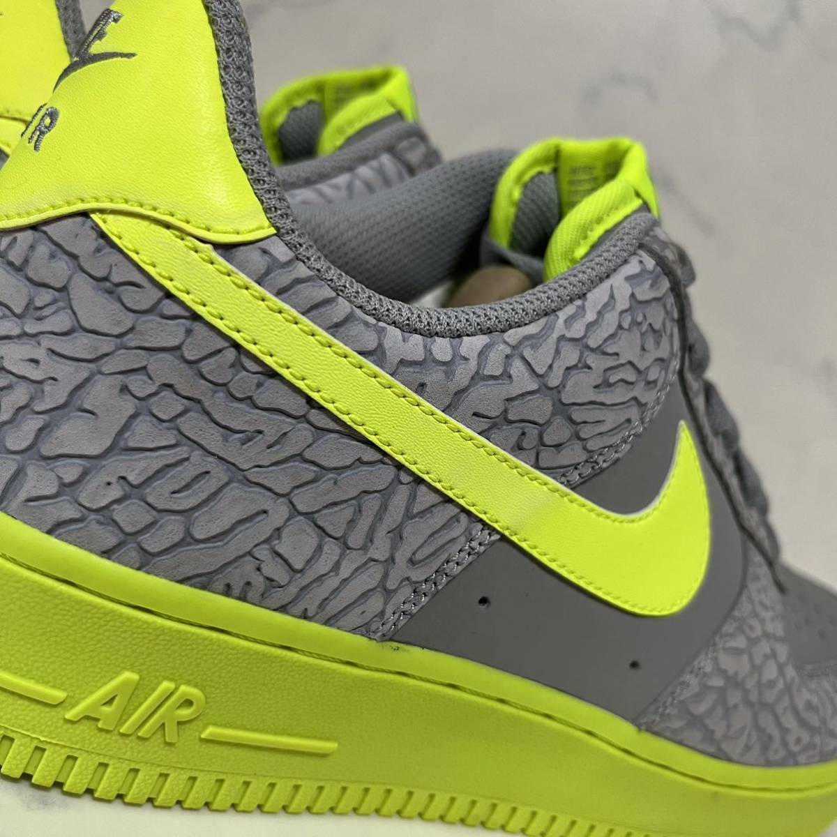 ★送料無料★【新品 デッドストック品】26.5cm Nike Air Force 1 Low Cement Volt エアフォース ロー ボルト ウルフグレーセメントイエロー