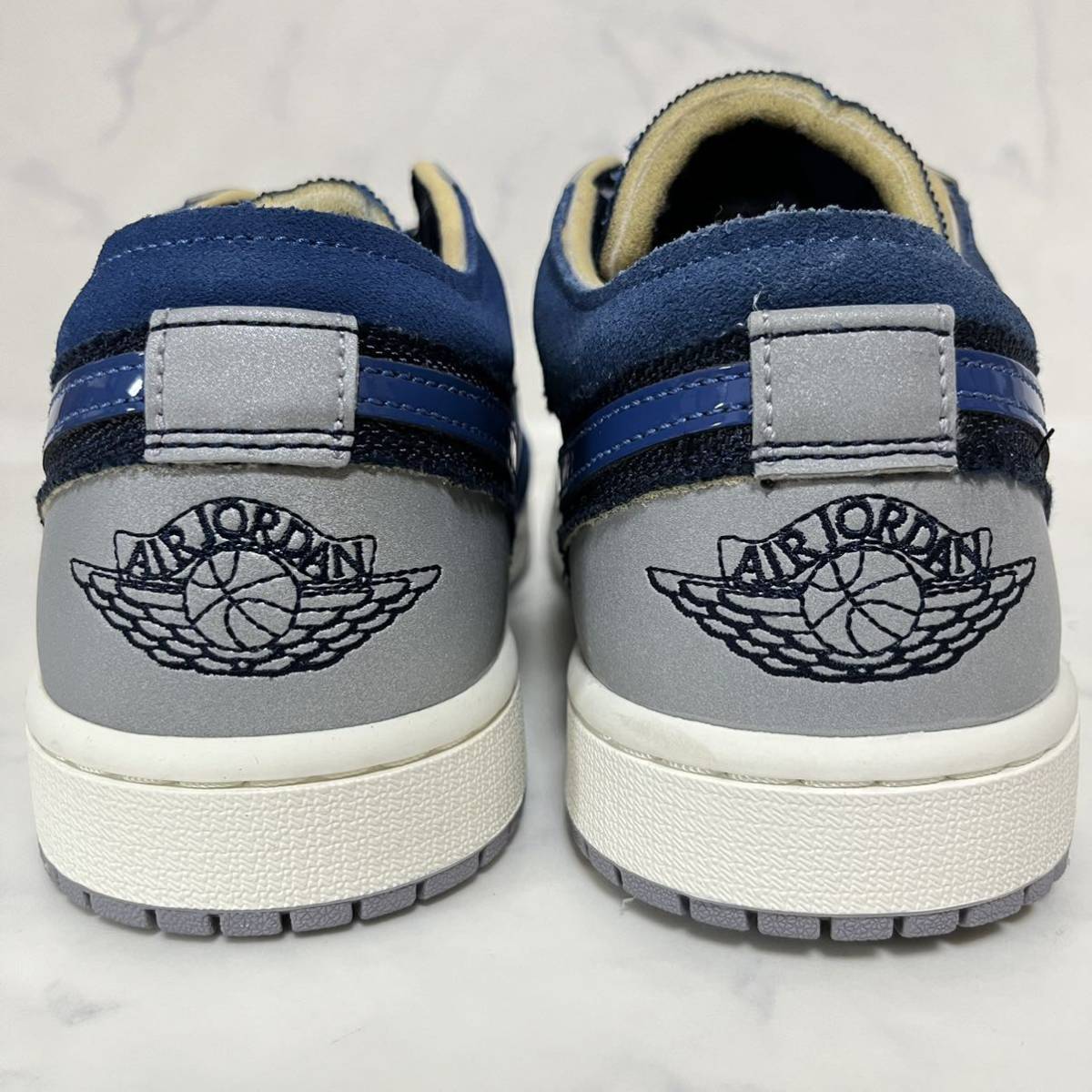 ★送料無料★【新品 レア】26.5cm Nike Air Jordan 1 Low Craft ナイキ エアジョーダン 1 ロー クラフト オブシディアン SE ブルーグレー_画像5