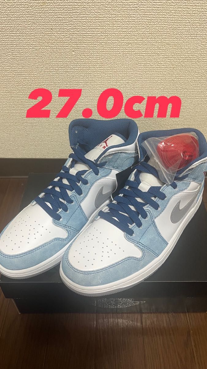 Nike Air Jordan 1 Mid SE "White/Hyper Royal/Red"ホワイト/ハイパーロイヤル/レッド