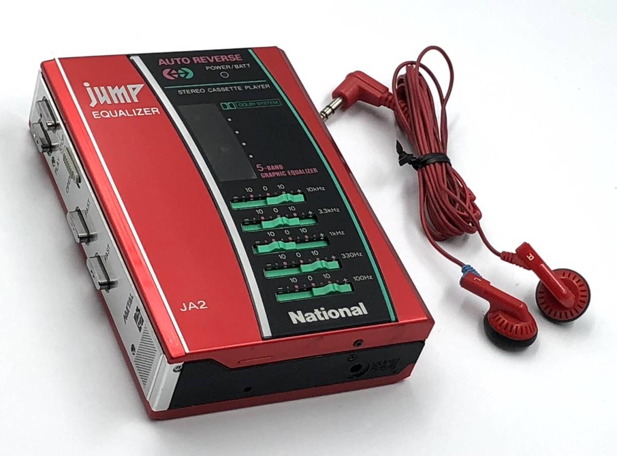 ◆◇ジャンク　外観美品　National RQ-JA2 jump ポータブルカセットプレーヤー　MADE IN JAPAN◇◆_画像1