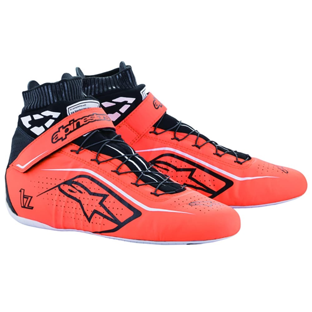 alpinestars(アルパインスターズ) レーシングシューズ TECH-1 Z V2 SHOES(サイズUSD：7.5) 4512 ORANGE FLUOBLACK WHITE[FIA8856-2018公認]_画像1