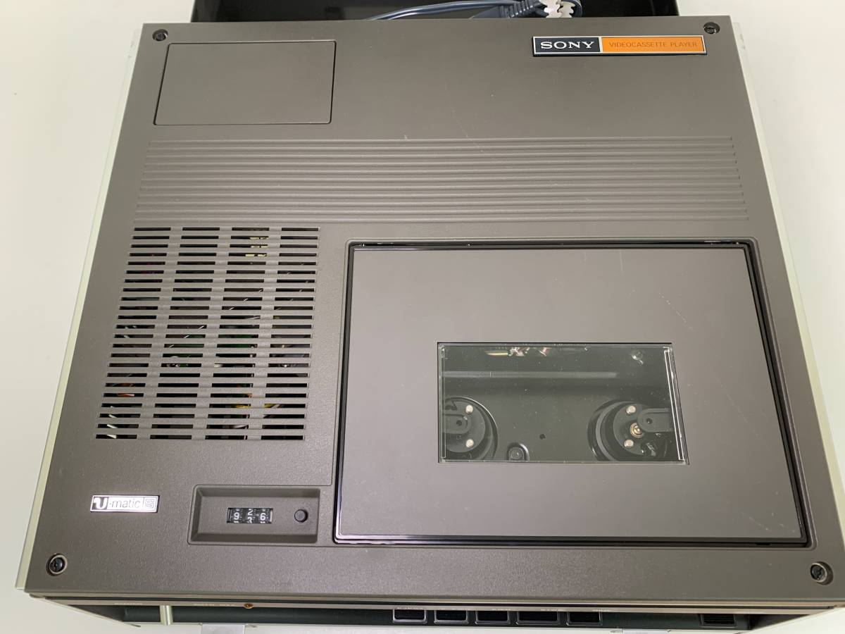 SONY ソニー u-matic ビデオデッキ VP-3100 ビデオカセットプレーヤー 収納バッグ 昭和レトロ ビンテージ 中古 ジャンク 現状品 szlpの画像5