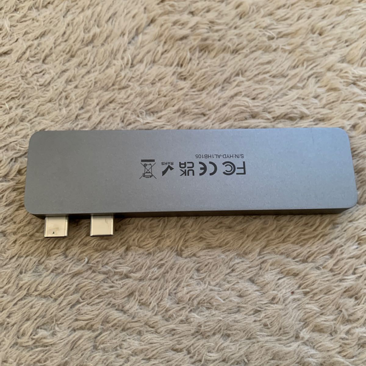 601t2409☆ Elecife Macbook Air ハブ Macbook Pro ハブ USB C ハブ 7ポート Macbook USB 変換アダプタ _画像3