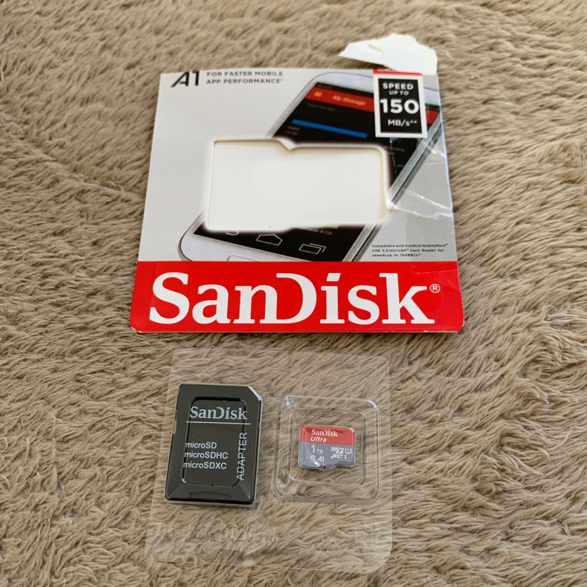 601t2432☆ SanDisk (サンディスク) 1TB Ultra microSDXC UHS-I メモリーカード アダプター付き_画像1