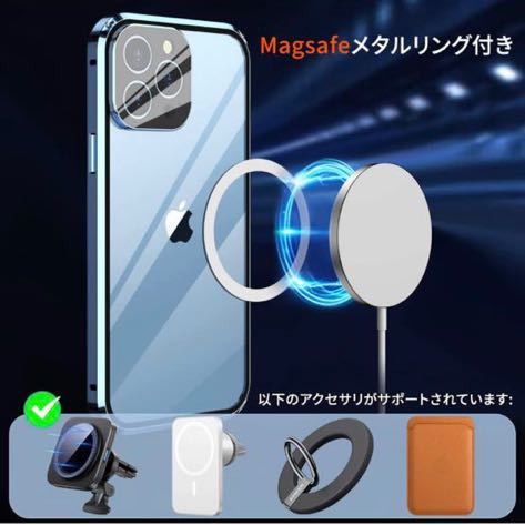 601a1324☆ 【覗き見防止+ネジ固定式】HAUTRKBG iPhone 13 Pro Max 用 ケース 360°全面保護 [両面9Ｈ強化ガラス]