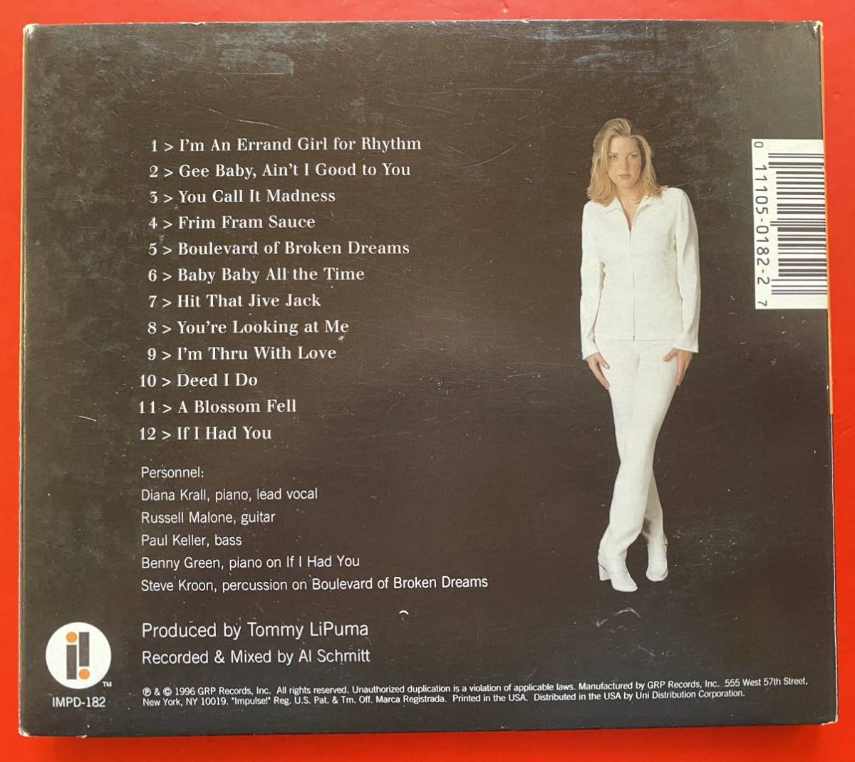 【CD】Diana Krall「All for You」ダイアナ・クラール 輸入盤 [11220440]_画像2