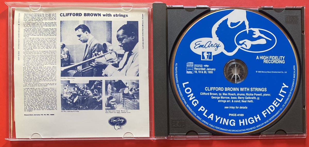 【CD】クリフォード・ブラウン「CLIFFORD BROWN WITH STRINGS」国内盤 [11090159]_画像3