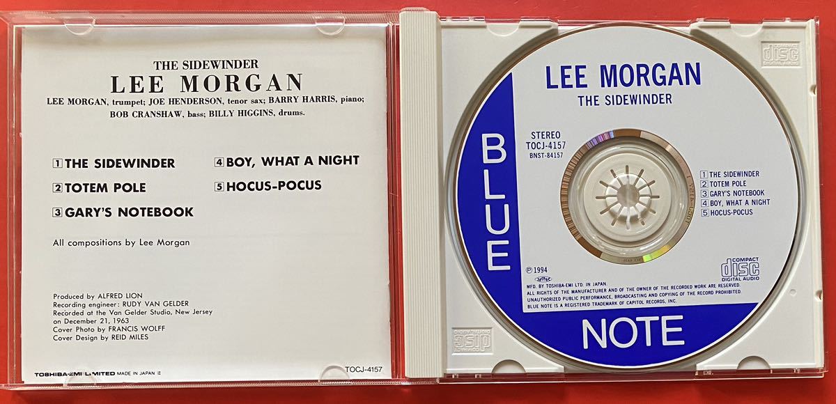 【CD】リー・モーガン「THE SIDEWINDER」LEE MORGAN 国内盤 [12200339]_画像3