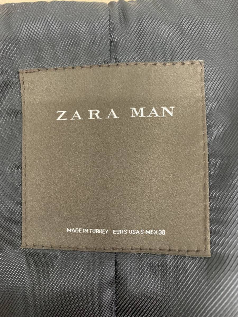 送料無料h56190 ZARA MAN ザラマン　ロングコート Sサイズ 良品 サイズS_画像3
