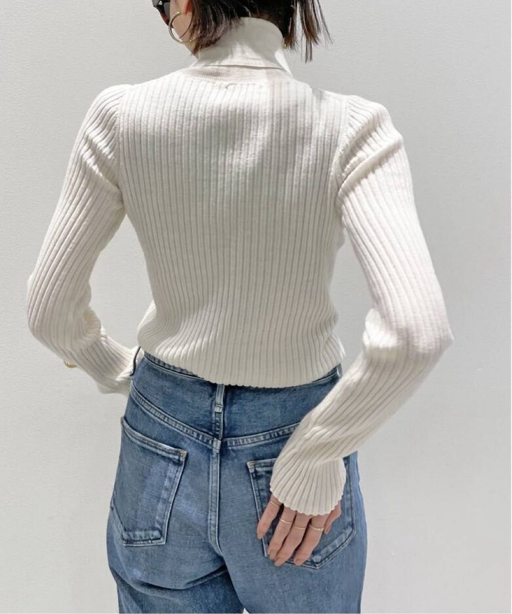 アパルトモン【22AW】未使用 WIDE Rib Knit リブタートルニット アパルトモン【22AW】未使用 WIDE Rib Knit リブタートルニット