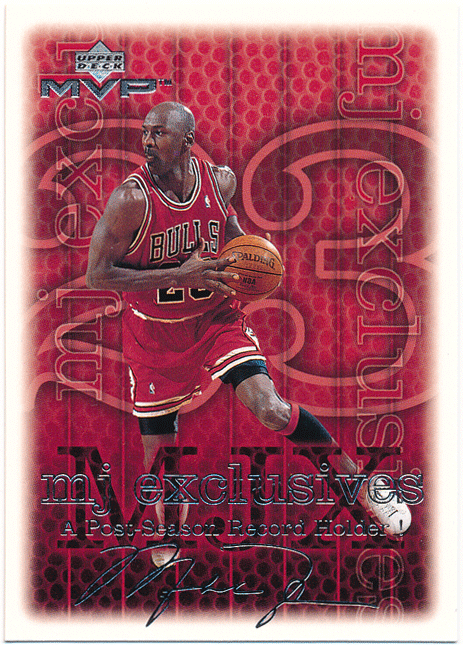 Michael Jordan NBA 1999-00 Upper Deck MVP MJ Exclusives Silver Script #196 シルバースクリプト マイケル・ジョーダン_画像1