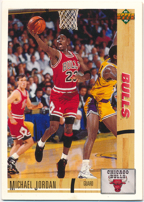 Michael Jordan NBA 1991-92 Upper Deck UD Base Card #44 ベースカード マイケル・ジョーダン_画像1